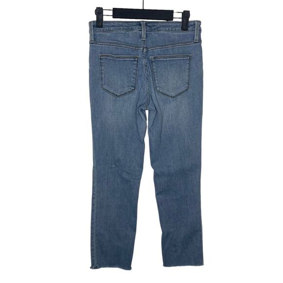 Universal Thread Womens Jeans Size 24 High Rise Straight Crop Denim Blue - Picture 2 of 16